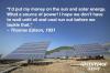 thomas edison, solar energy, renewable and sustainable energy sources, greenpeace