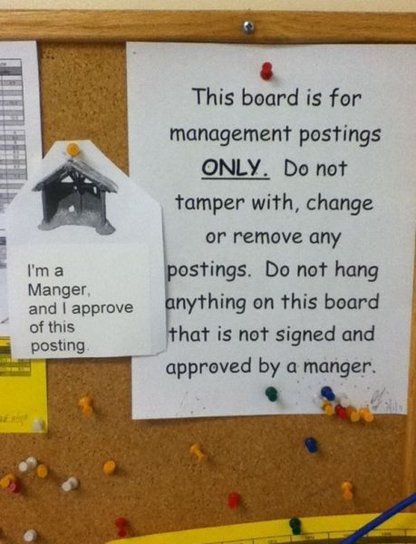 i am a manger and i approve of this posting