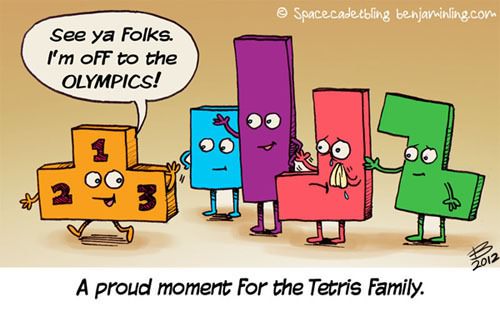 see ya folks, i'm off to the olympics, a proud moment for the tetris family