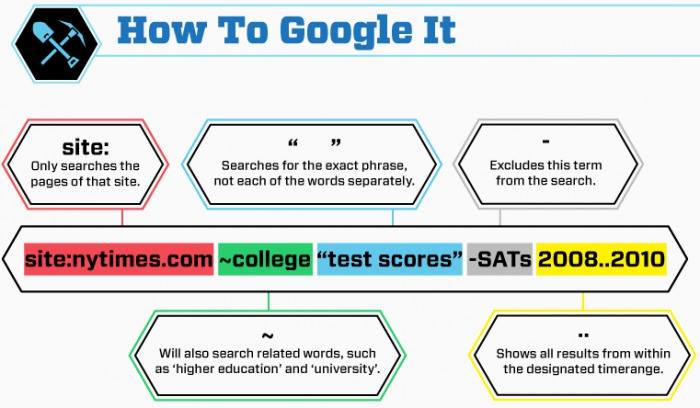 how to google it, infographic