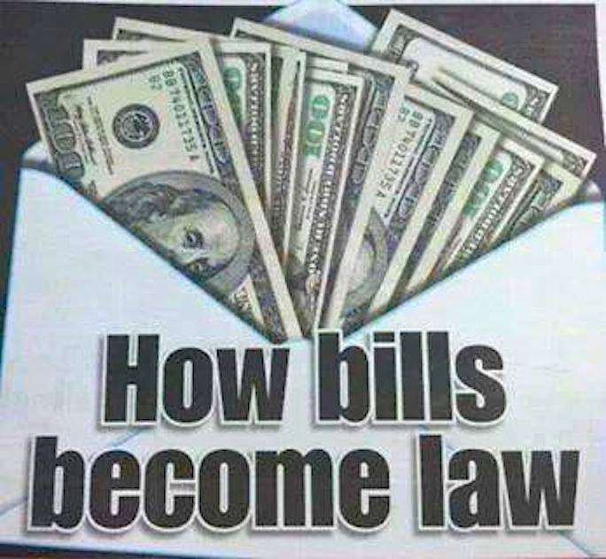 how bills become law, government corruption