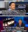 you think a gay wedding is going to have a supermarket cake?, jon stewart, the daily show