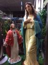 jesus and mary statue