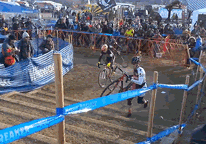 riding a bicycle up the stairs like a boss, gif, race