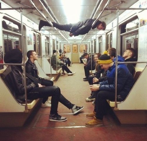 metro planking, public transportation