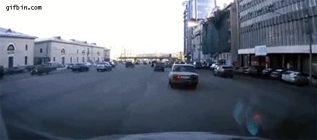 russian driver parks like a boss, gif, drift