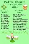 find your offensive st. patty's day name, game