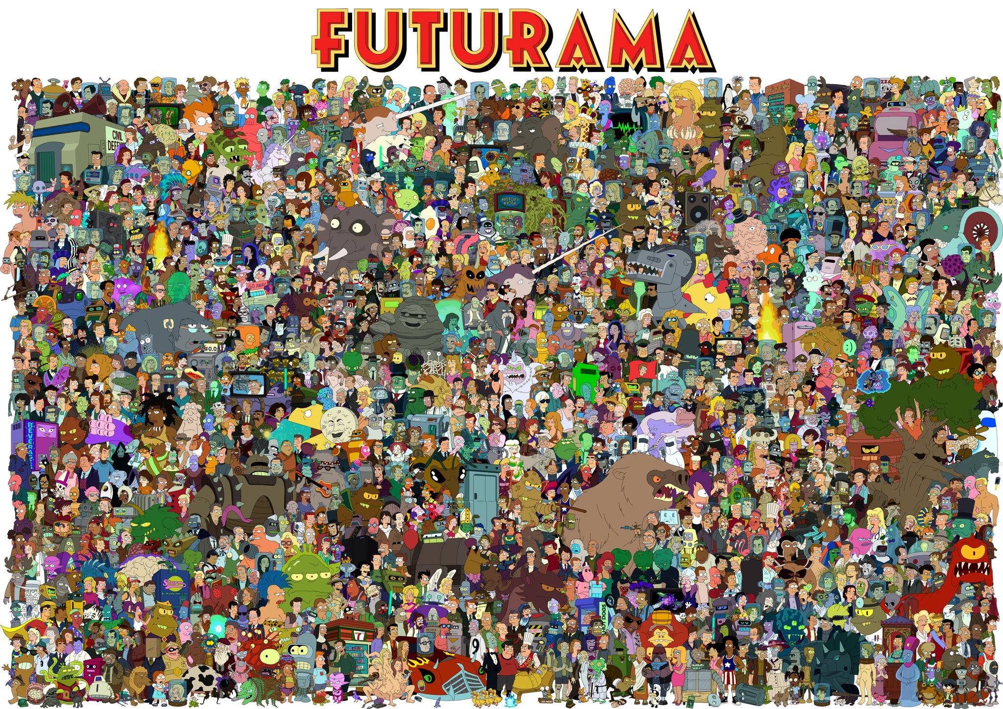 every character that has ever been on futurama