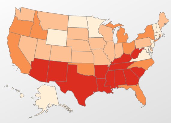 these 9 maps should absolutely outrage southerners
