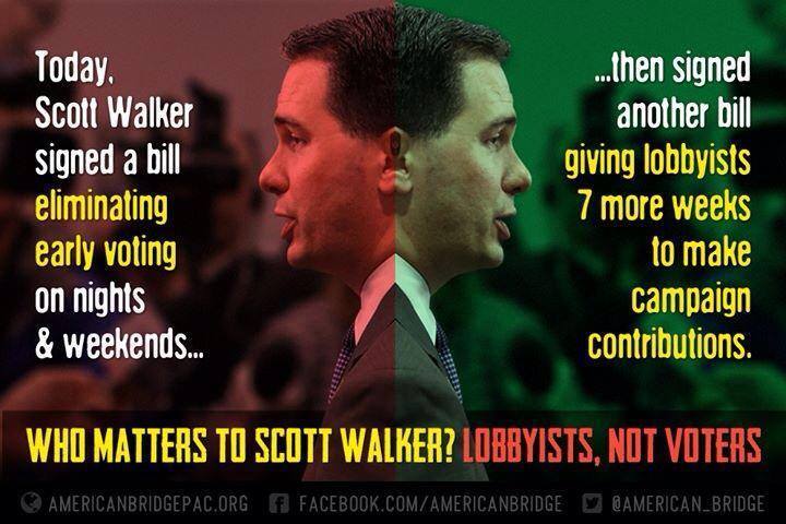 to day scott walker chose lobbyist over voters, politics
