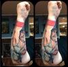 best tattoo ever, ryu from street fighter, perspective