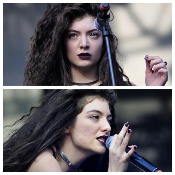 lorde bares the truth when she tweets this comparison of photos from one show