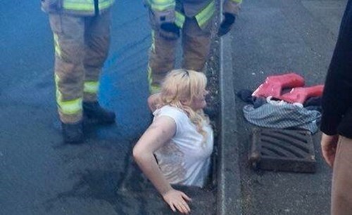 a 16-year-old brit tried to rescue her phone from a drain