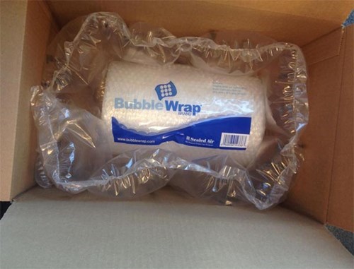 a well protected shipment of bubble wrap