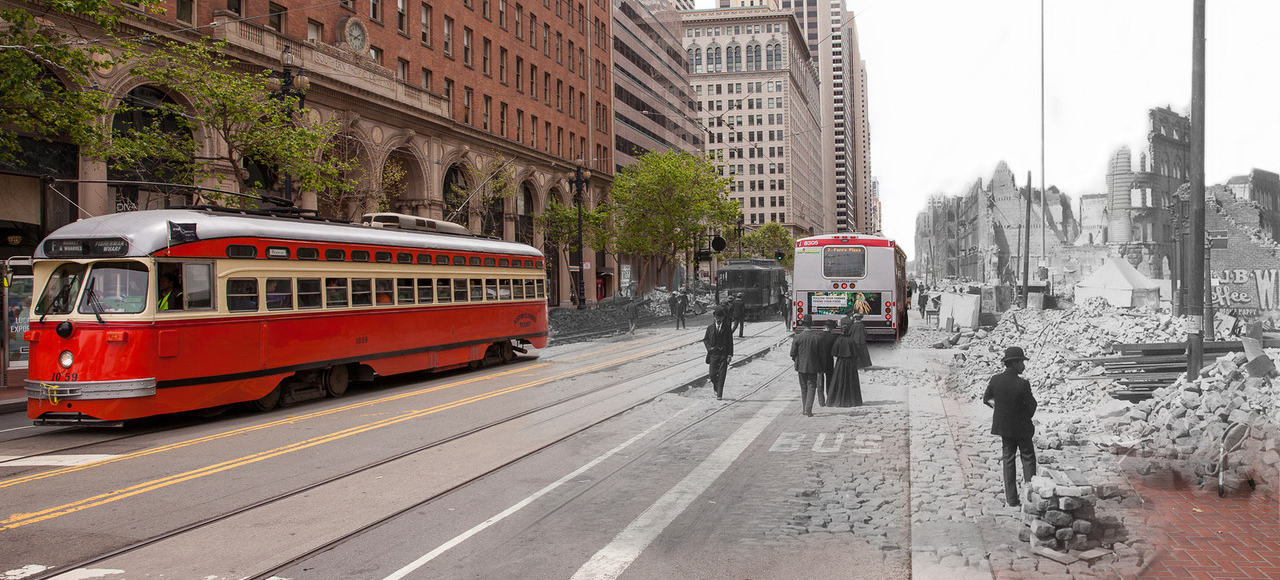 these time-warp photos show six cities in the past and present