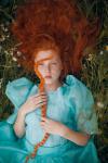photographer takes magical photos with real animals, red heads in the wild