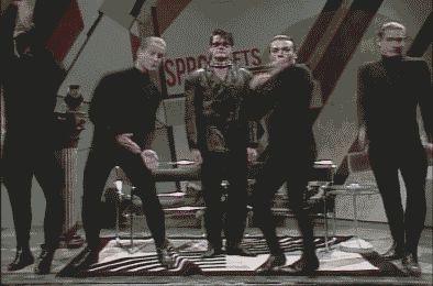 and now it is time to dance, sprockets, mike myers, snl