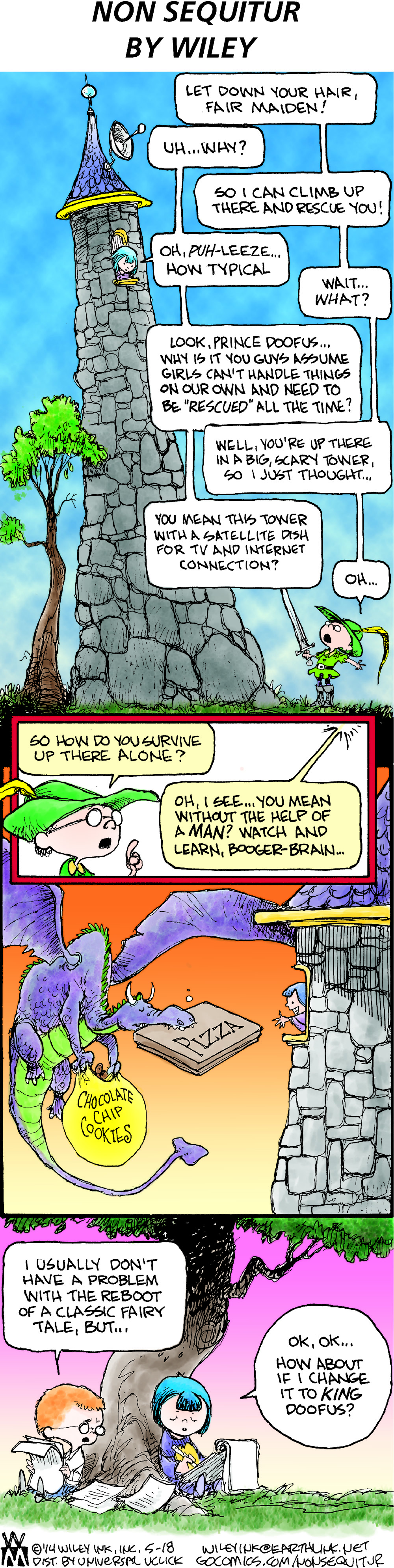 non sequitur by wiley, comic, stereotypes