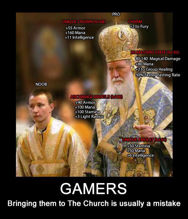 gamers, bringing them to church is usually a mistake, motivation, rpg
