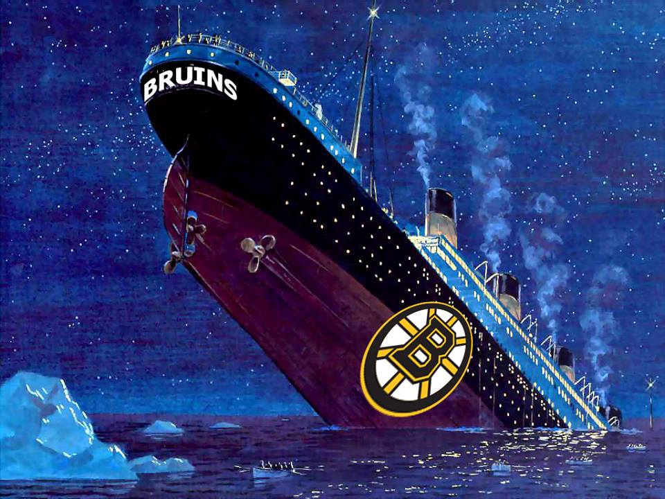 boston bruins sinking ship, fan art