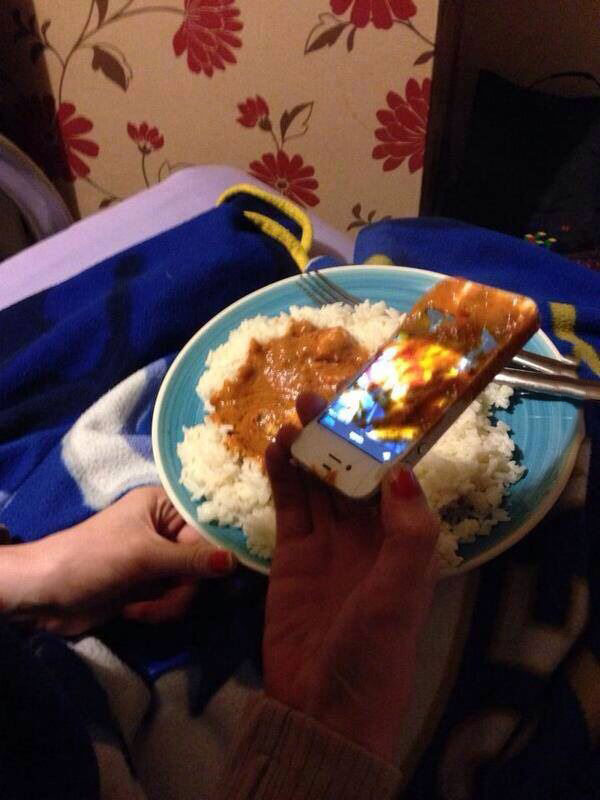 and this is why you shouldn't take photos of your food with your phone, fail