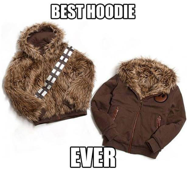 best hoodie ever, wookie, star wars