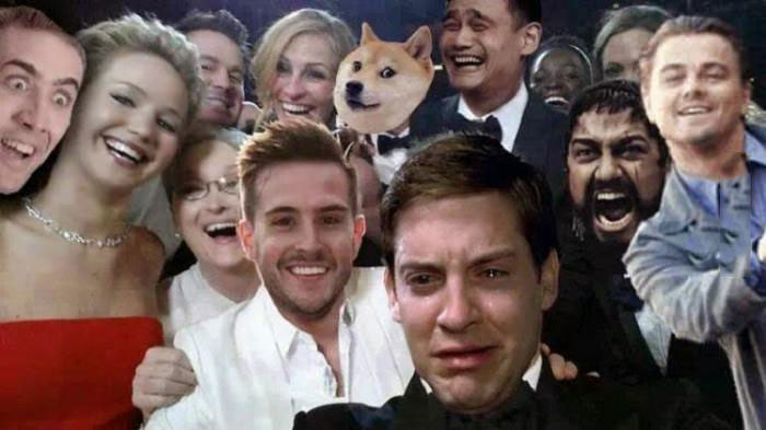 the ultimate oscar selfie done right, photoshop