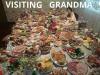 visiting grandma, too much food