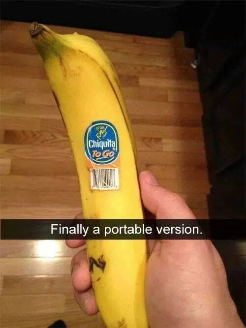 who's the marketing genius who came up with this one?, finally a portable version of the banana