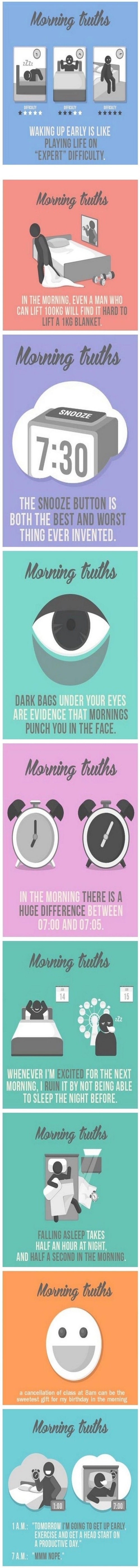 9 morning truths that most people struggle with at some point or another