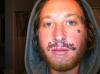 worst tattoo ever, family tradition on upper lip, wtf