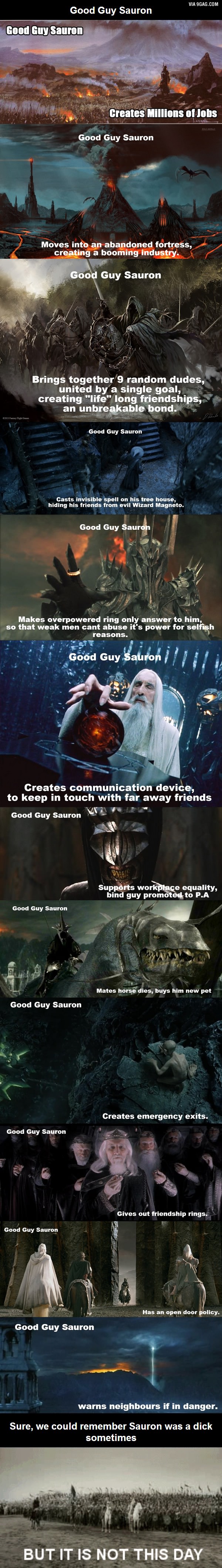 good guy sauron, lotr