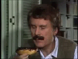 eating a donut fail
