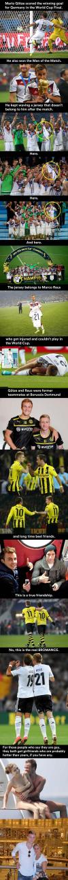 the biggest bromance in fifa soccer, world cup 2014, germany, mario gotze, marco reus