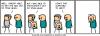 I wasn't able to get the nail out of your head, but I was able to photoshop it out of your head, how is that supposed to help?, cyanide and happiness, comic