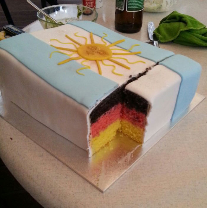 argentina cake with germany inside, world cup 2014