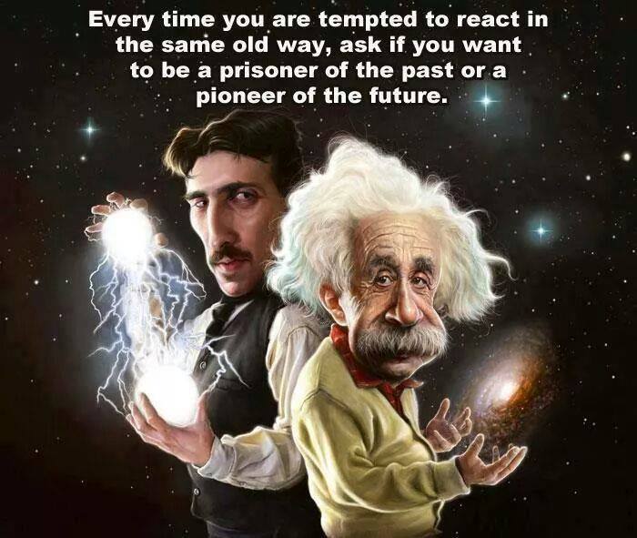 every time you are tempted to react in the same old way, ask if you want to be a prisoner of the past or a pioneer of the future