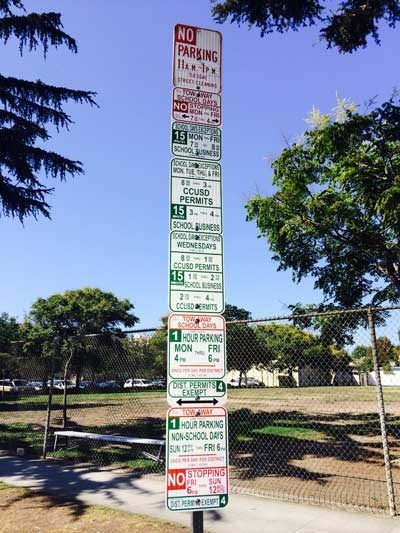 whoever said that parking signs were easy to read?