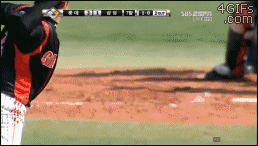 one of the worst baseball nut shots ever, ouch, fail, lol