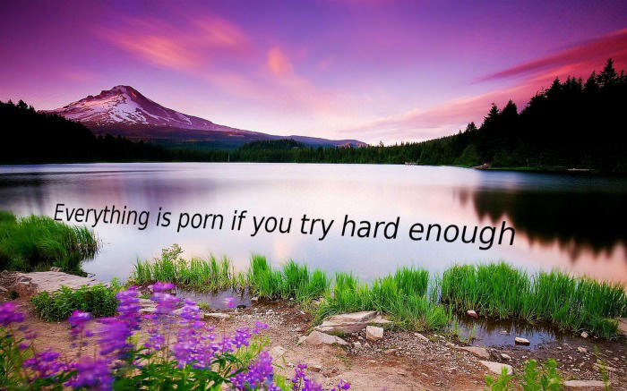 everything is porn if you try hard enough