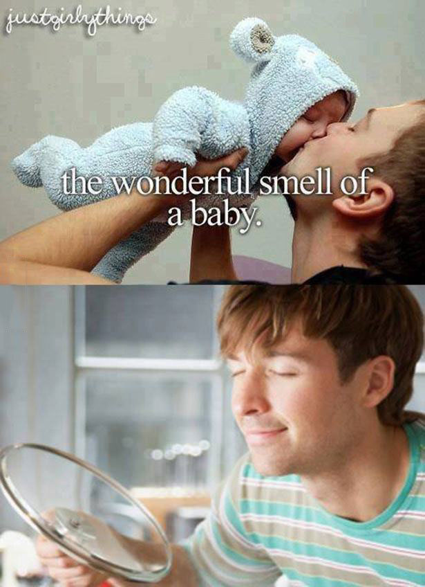 the wonderful smell of a baby, justgirlythings