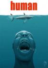 human, the real killer, parody of jaws movie poster