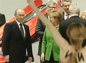 putin approves of topless protester, world leaders