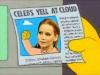 celebs yell at cloud, the simpsons predicted it, jennifer lawrence, nude leaks