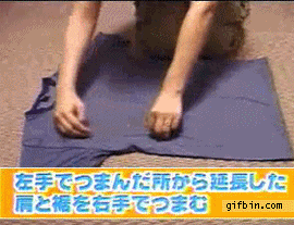 how to fold a shirt