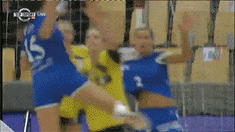 oopsie!, accidental grope on the volleyball court
