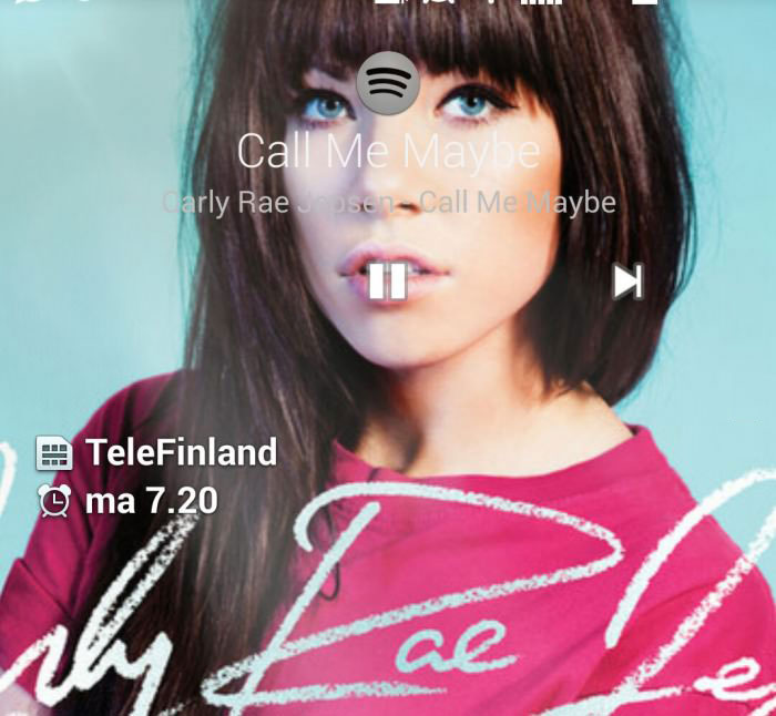 carly rae jepsen's album is perfectly compatible with telefinland's music player