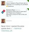 twitter user opens a pizza upside down and admits to his error