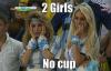 when argentina lost the world cup, 2 girls no cup