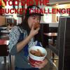 i too did the bucket challenge, kfc chicken bucket